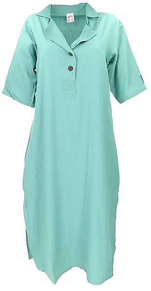 Guru-Shop Midikleid Luftiges Sommerkleid, Shirtkleid, Baumwoll.. günstig online kaufen