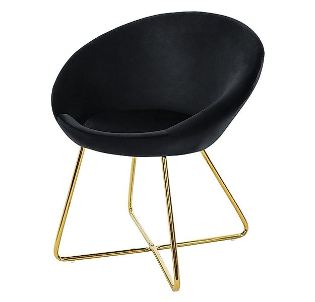 ML-DESIGN Stuhl Samtstuhl Esszimmerstuhl & Wohnzimmerstuhl mit goldenen Met günstig online kaufen