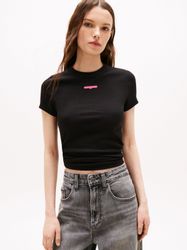 Tommy Jeans Kurzarmshirt TJW SLIM SCRIPT günstig online kaufen