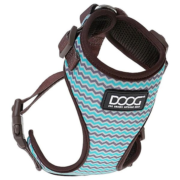 DOOG Hunde-Geschirr Neopren Geschirr Benji braun/blau günstig online kaufen
