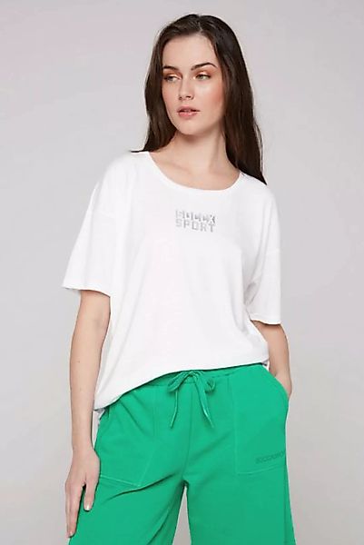 SOCCX Oversize-Shirt mit längerer Rückenpartie günstig online kaufen