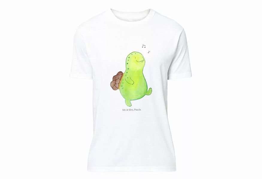Mr. & Mrs. Panda T-Shirt Schildkröte pfeift - Weiß - Geschenk, Motivation, günstig online kaufen