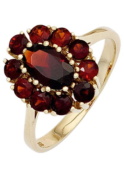 JOBO Goldring, 375 Gold mit Granat günstig online kaufen