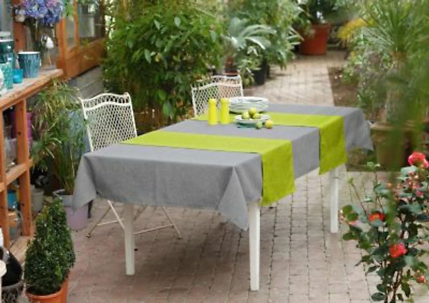 HOME Living Tafeldecke Melange Tischdecken grau günstig online kaufen