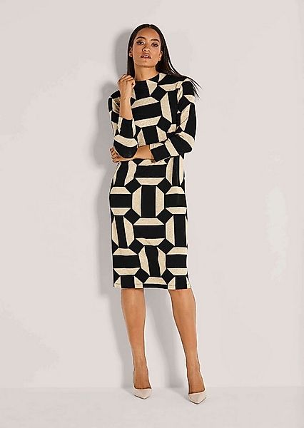 MADELEINE Jerseykleid Elegantes Kleid mit Grafik-Print Sanft tailliert mit günstig online kaufen