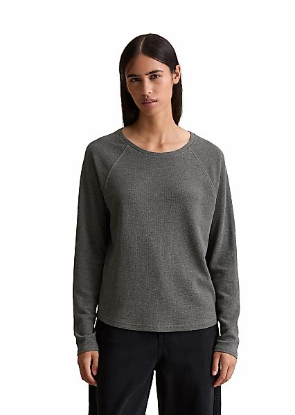 Marc OPolo DENIM Langarmshirt "aus weichem Waffle-Jersey" günstig online kaufen