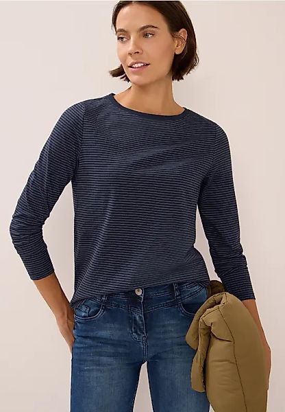 Shirt mit tonalen Streifen günstig online kaufen