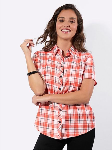 Witt Klassische Bluse Karo-Bluse Kurzarm günstig online kaufen