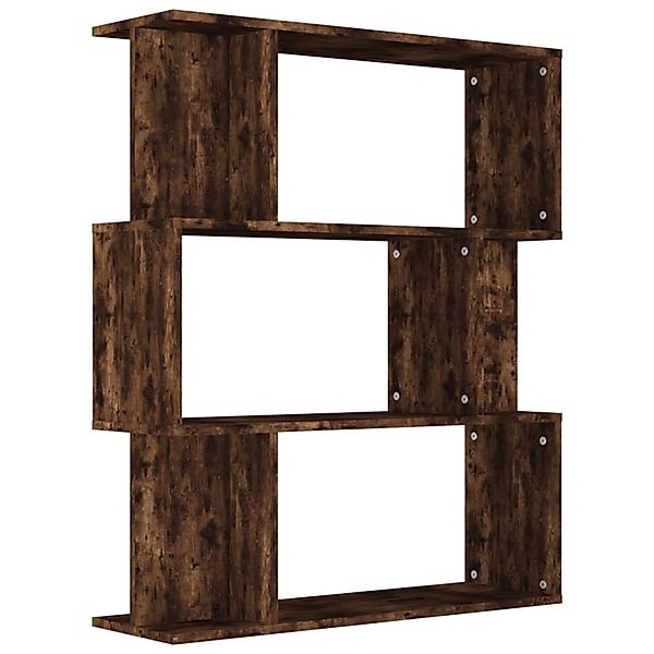 vidaXL Bücherregal Bücherregal/Raumteiler Räuchereiche 80x24x96 cm günstig online kaufen