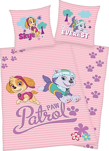 PAW PATROL Kinderbettwäsche Skye und Everest, günstig online kaufen