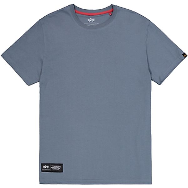 Alpha Industries  T-Shirt Label Backprint T-Shirt - denim blue günstig online kaufen