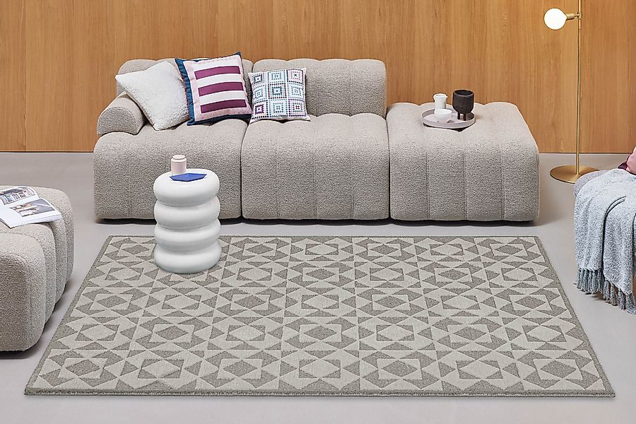 Wecon home Teppich »Downtown«, rechteckig, 10 mm Höhe, handgefertigt, pfleg günstig online kaufen