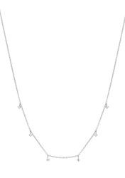 Hey Happiness Silberkette Kristall Anhänger, 18K günstig online kaufen