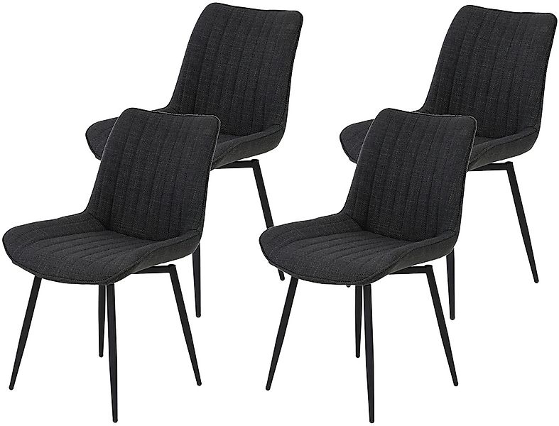 HELA Drehstuhl "Vierfußstuhl BERGEN" (Set) 4 Stk.Esszimmerstuhl, XL-Sitzbre günstig online kaufen