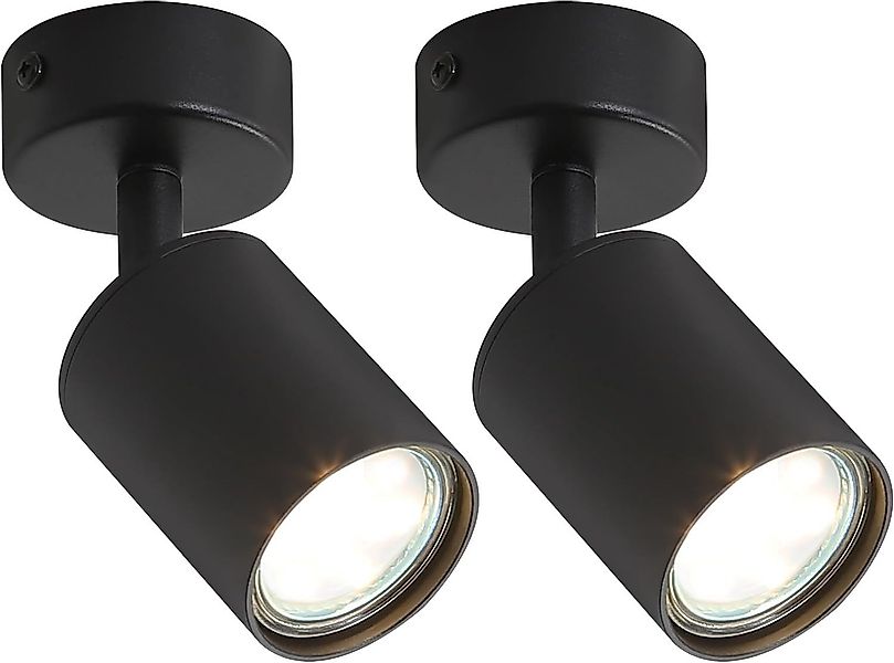 ZMH LED Deckenstrahler Retro Deckenleuchte Weiß/Schwarz günstig online kaufen