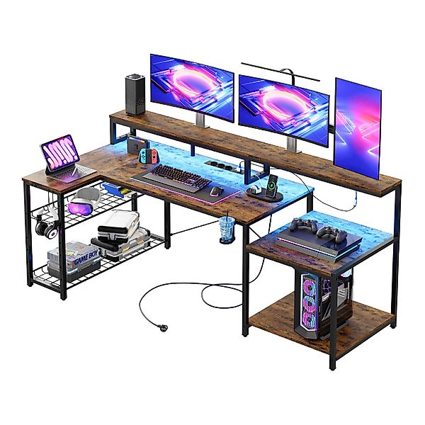 Bestier Gamingtisch 181 x 80 cm günstig online kaufen