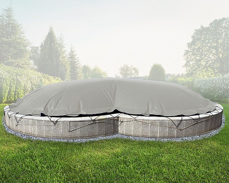AirDeluxe Pool-Abdeckplane Aufblasbare achtform Poolabdeckung Poolplane, günstig online kaufen