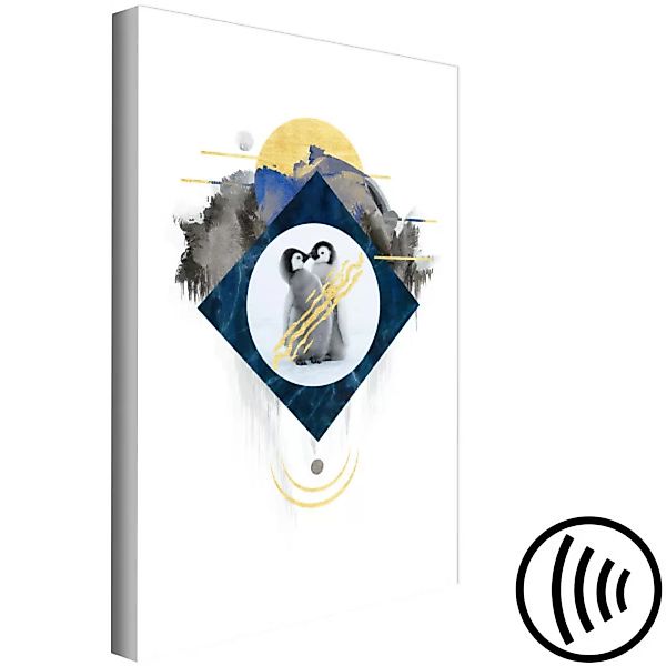 Wandbild Penguin Couple (1 Part) Vertical XXL günstig online kaufen