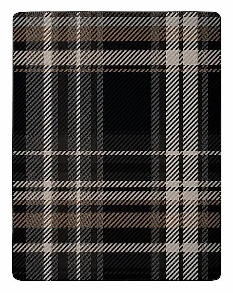 Biederlack Wohndecke »Midnicht Elegance mit geketteltem Zierstich« Made in günstig online kaufen