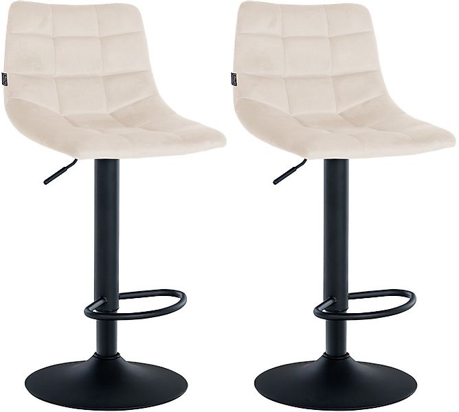 CLP Barhocker Jerry Samt (2er Set, 2 St., 2er), höhenverstellbarer und dreh günstig online kaufen