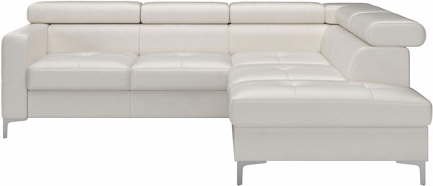 COTTA Ecksofa "Sammy L-Form", mit Kopfteilverstellung, wahlweise mit Bettfu günstig online kaufen