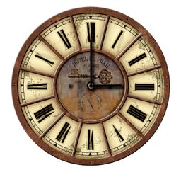 Wallarena Wanduhr Vintage Holz MDF XXL günstig online kaufen