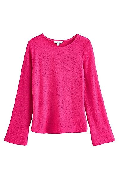 Next Rundhalspullover Flauschiger, langärmeliger Rundhalspullover (1-tlg) günstig online kaufen