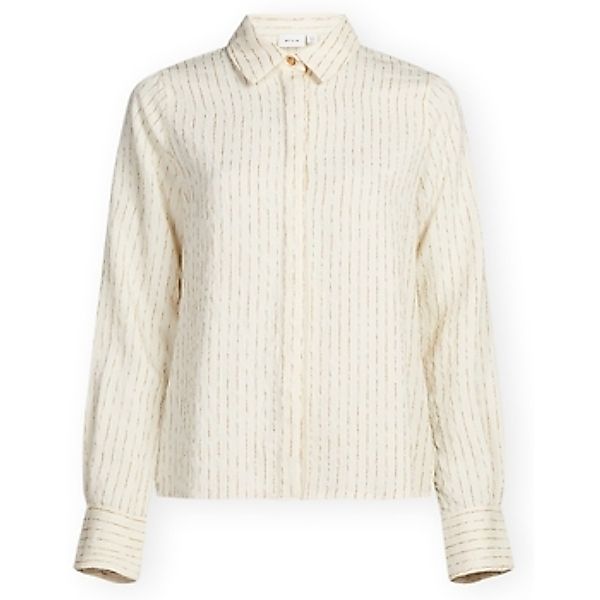Vila  Blusen Addie Shirt - Birch/Tapenade günstig online kaufen