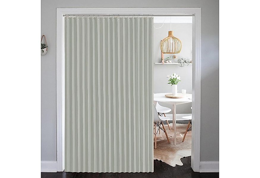 Jibenhome Lamellenvorhang Vertikal-Jalousie Raumteiler Vorhang Ösen Faltbar günstig online kaufen