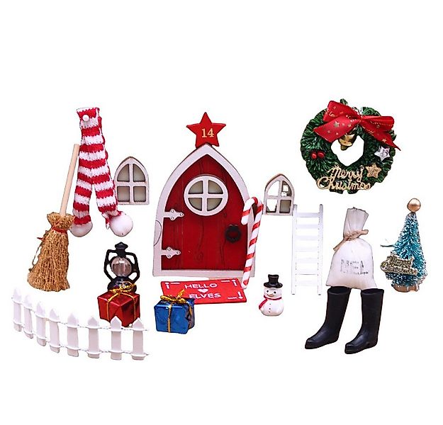 Coonoor Adventskalender Wichteltür Set DIY-Dekoration für Weihnachten (15-t günstig online kaufen