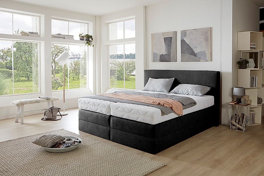 Westfalia Schlafkomfort Boxspringbett wahlweise mit Kaltschaum-Topper günstig online kaufen