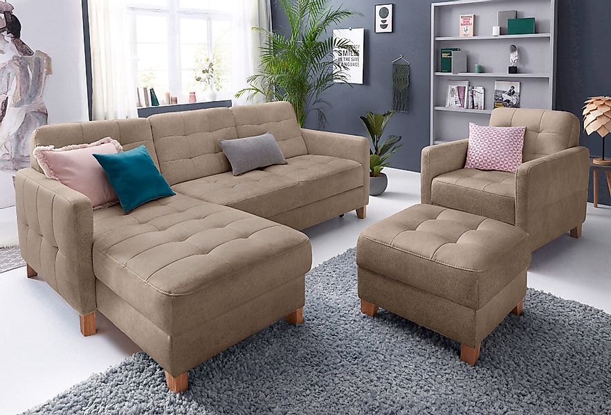 exxpo - sofa fashion Ecksofa »Elio, kompakt und komfortabel, bequem und zei günstig online kaufen