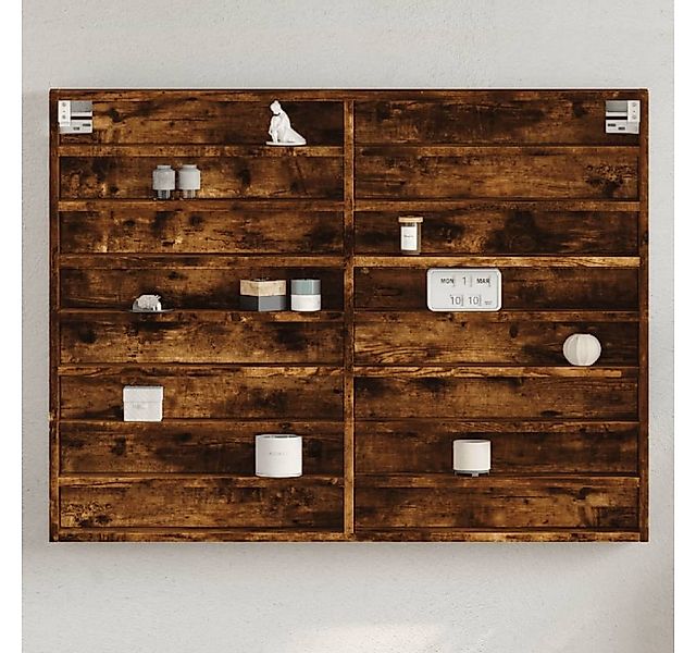 vidaXL Schrankmodule Vitrinenschrank Räuchereiche 100x8,5x75 cm Holzwerksto günstig online kaufen