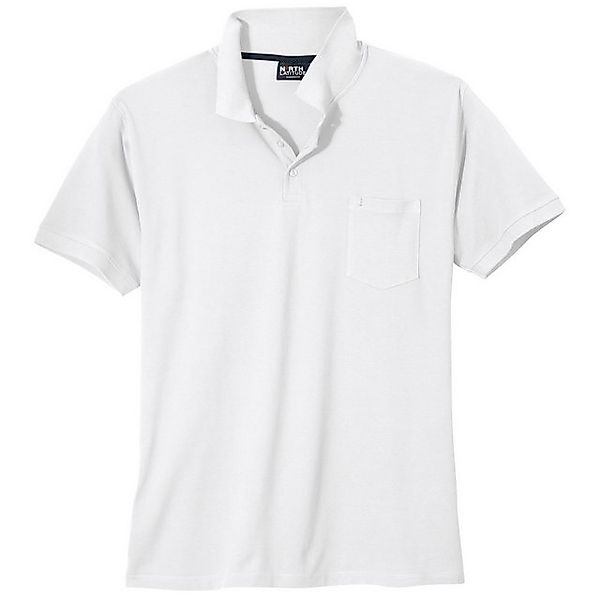 north 56 4 Poloshirt North Latitude Poloshirt weiß Übergröße günstig online kaufen