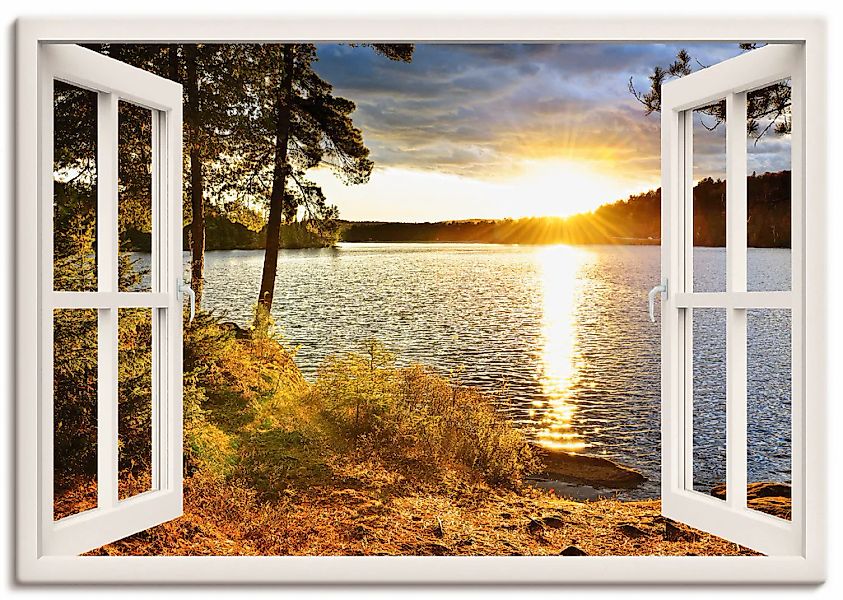 Artland "Sonnenuntergang im Algonquin Park" Fensterblick 1 Stk. tlg. auf Ho günstig online kaufen