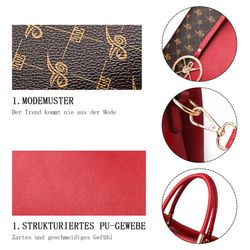 REDOM Henkeltasche Umhängetasche Handtasche Tragetasche Aktentasche Tasche günstig online kaufen