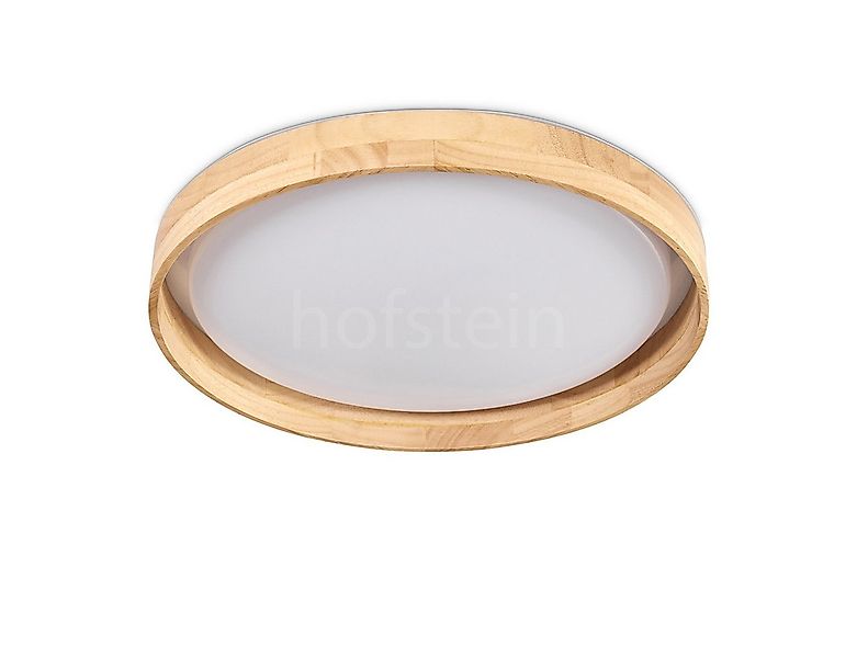 hofstein Deckenleuchte Deckenlampe aus Holz/Metall/Kunststoff in Natur/Weiß günstig online kaufen