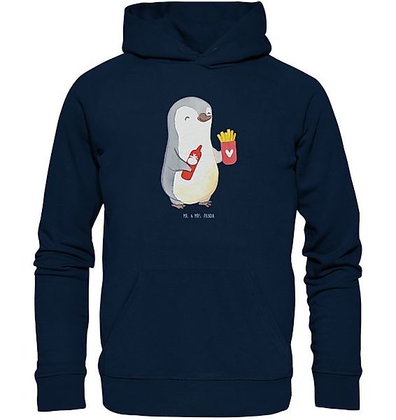 Mr. & Mrs. Panda Hoodie Größe S Pinguin Pommes - French Navy - Geschenk, Fr günstig online kaufen