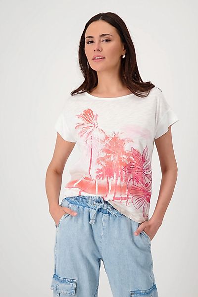 Monari Rundhalsshirt, mit Tropicalprint günstig online kaufen