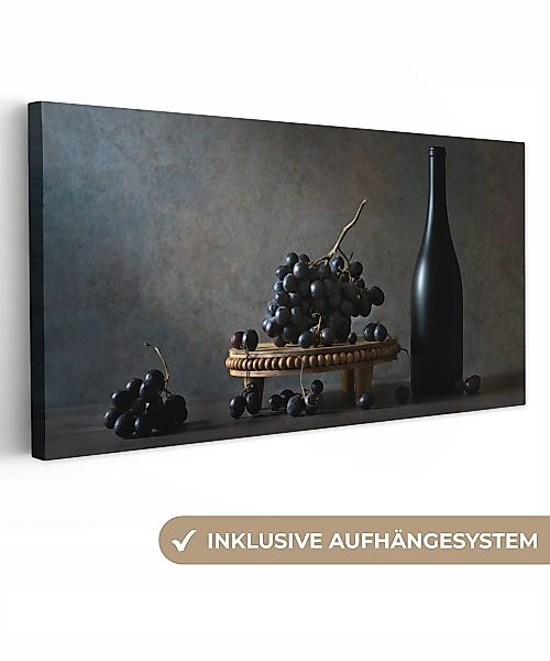 OneMillionCanvasses® Leinwandbild Panorama Stilleben - Schwarz günstig online kaufen