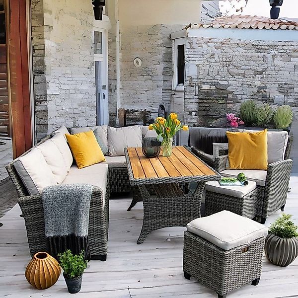Wohnando Garten-Essgruppe Outdoor Esssitzgruppe "Tini" aus günstig online kaufen