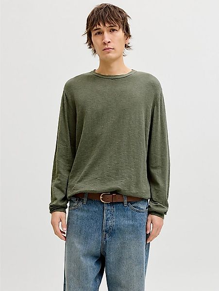 Jack & Jones Rundhalspullover JJESUMMER KNIT CREW NECK SN mit Rundhalsaussc günstig online kaufen