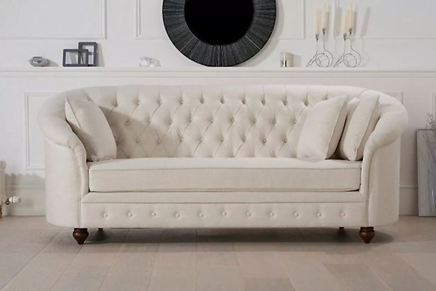 JVmoebel Sofa Beige Royal Couch - Luxus Chesterfield Möbel Sofa, Made in Eu günstig online kaufen