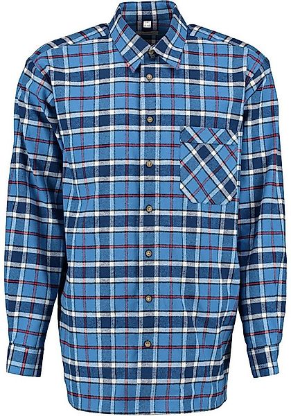 Condor Langarmhemd Iqovap 90cm langes Herren Schwerflanell Langarmhemd mit günstig online kaufen