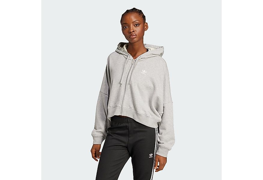 adidas Originals Crop-Top ESSENTIALS SHORT FRENCH TERRY KAPUZENJACKE (1-tlg günstig online kaufen