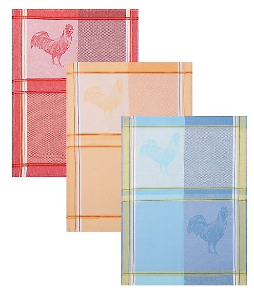 Betz Geschirrtuch 3 Stück Geschirrtücher Halbleinen Küchenhandtuch Hahn Grö günstig online kaufen