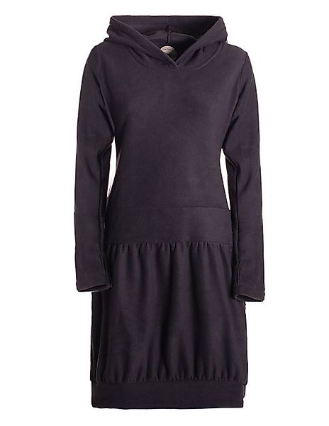 Vishes Ballonkleid Warmes Winterkleid aus Fleece mit Kapuze im Ballonstyle günstig online kaufen