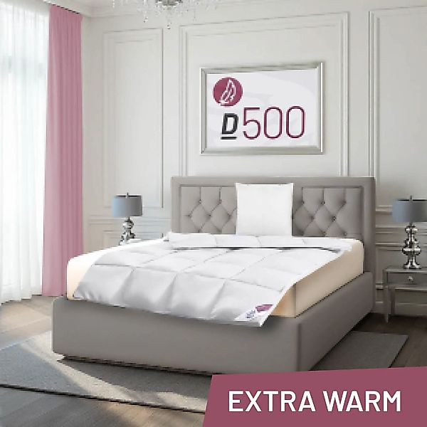 Schlafstil Gänsedaunenbettdecke "D500" extrawarm Füllung 90% Gänsedaunen, K günstig online kaufen