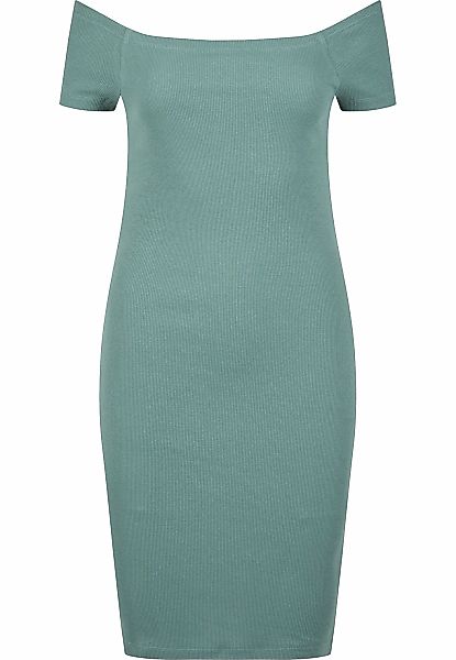 URBAN CLASSICS Shirtkleid "Urban Classics Damen Ladies Off Shoulder Rib Dre günstig online kaufen