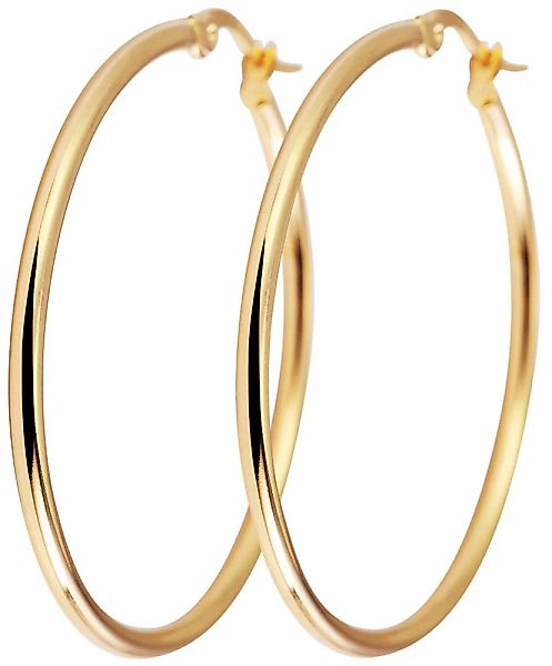 Adelia´s Paar Creolen "Damen Ohrringe – Creole aus Edelstahl" Ein kleines G günstig online kaufen